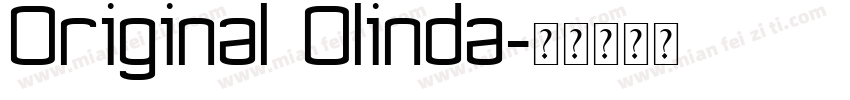 Original Olinda字体转换